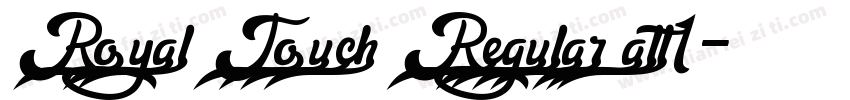 Royal Touch Regular alt1字体转换